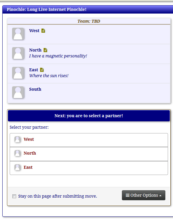South Selecting a Partner